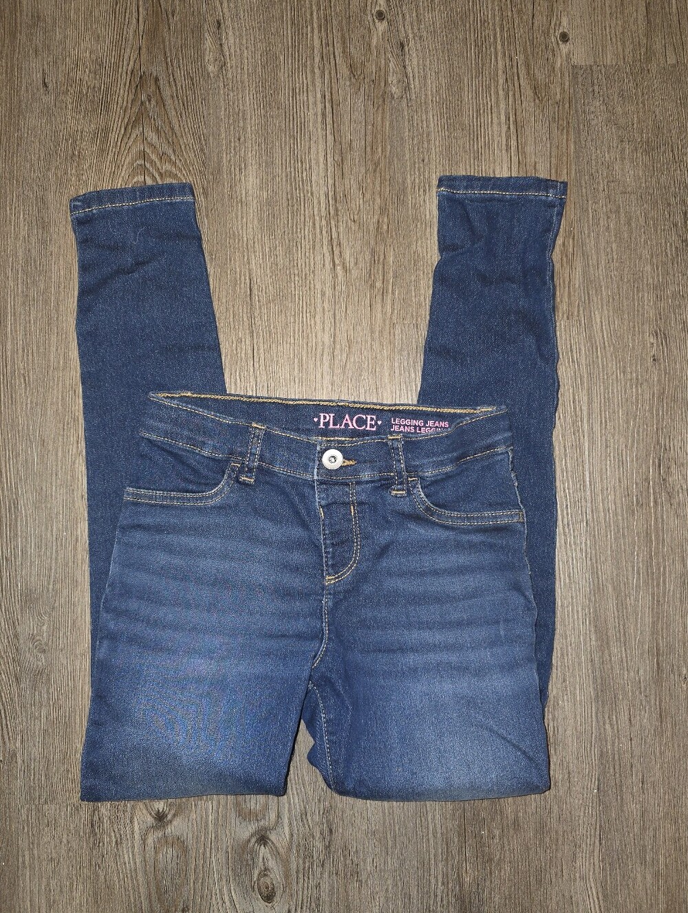 Children's Place Girls Dark Blue Jeggings
